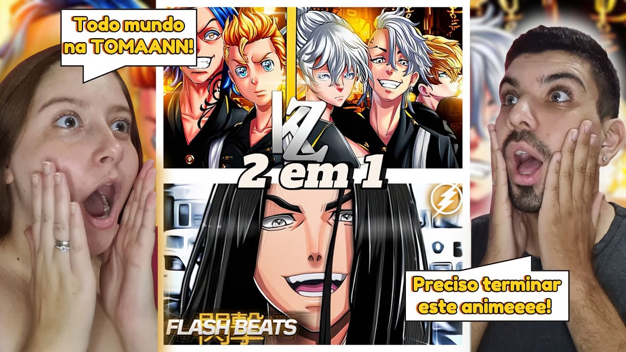 REACT 2 EM 1 - Nova Toman Gang (Tokyo Revengers) - Nova Geração | Rap do Baji - AGINDO PELAS SOMBRAS