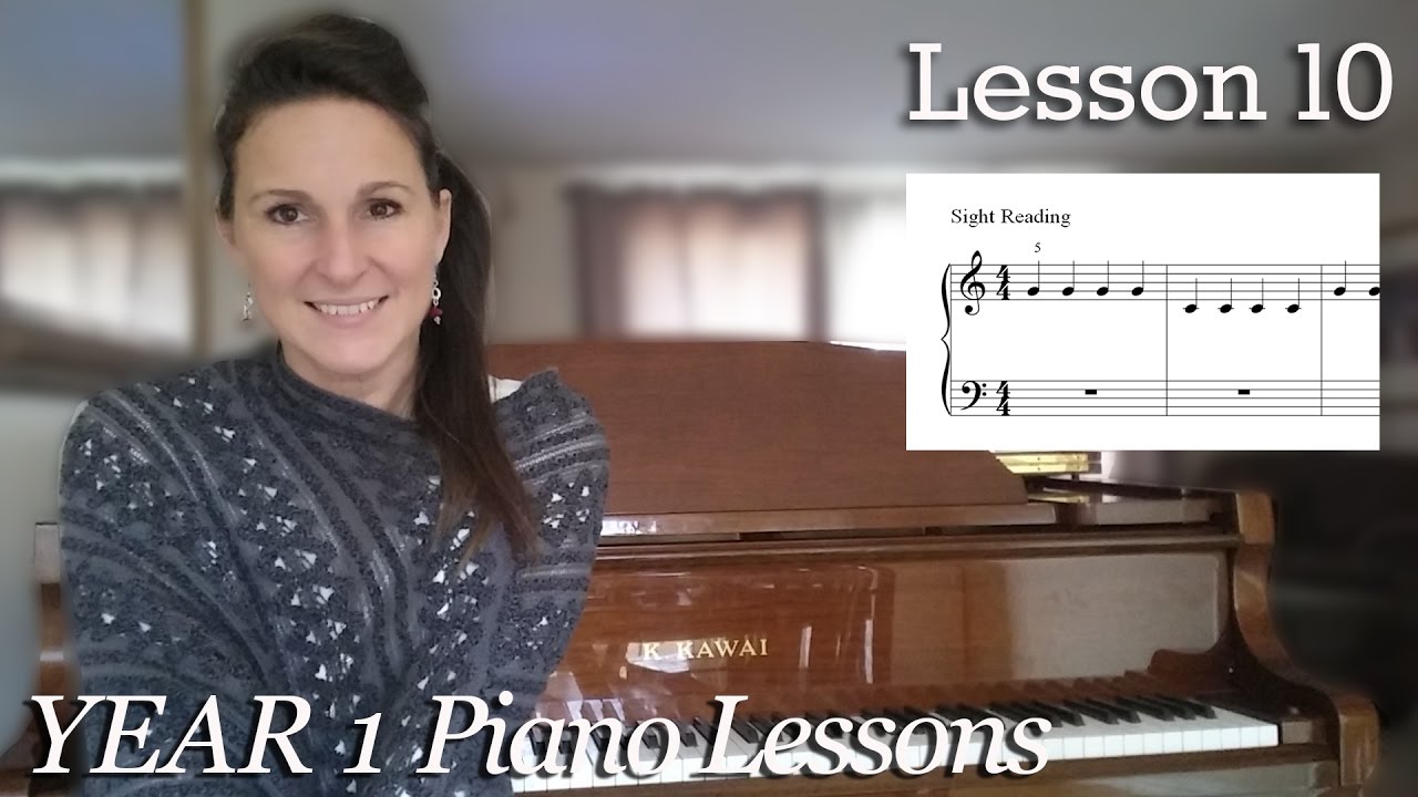 Lesson 10:How to Sight Read | Free Beginner Piano Lessons - [Year 1]  Lesson 1-10
