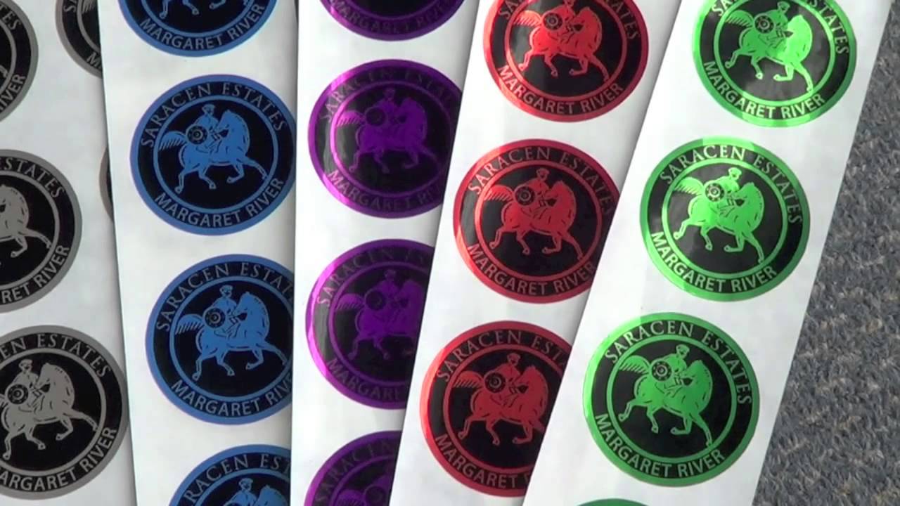 Metlux Metallic foil round stickers