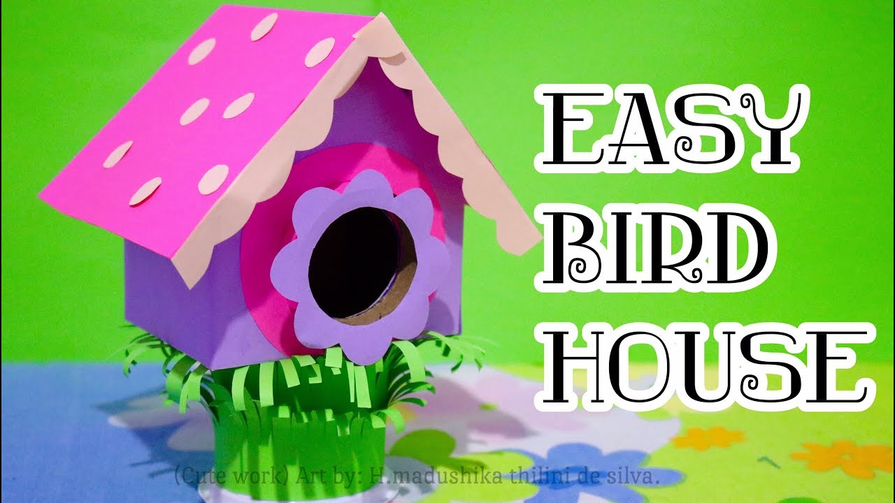 How to Make a Bird House Using Cardboard /Handmade bird house/ bird house making at home / #handmade