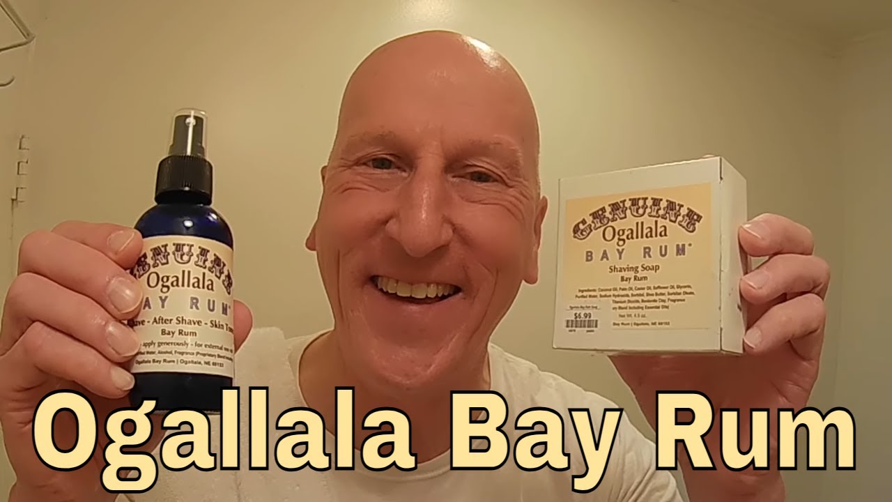 Ogallala Bay Rum Shave Soap and Aftershave.