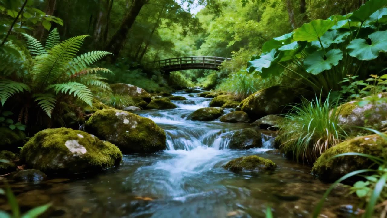 Forest Ambience | Birds Singing & Beautiful Stream Sounds for Peaceful Sleep,Deep Rest,Medicine ASMR