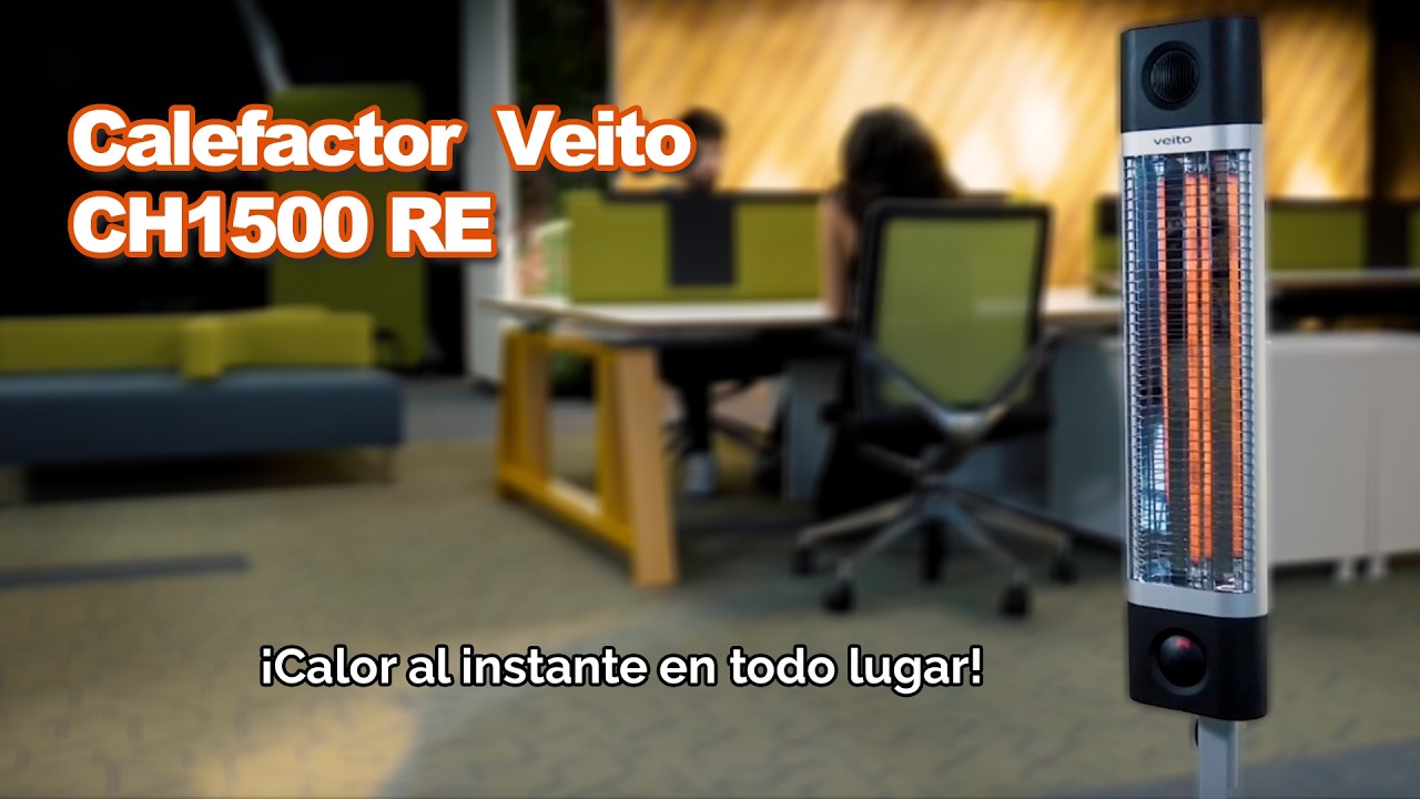 Veito CH1500 RE 🔥 Calefactor Infrarrojo Potente con Control Remoto