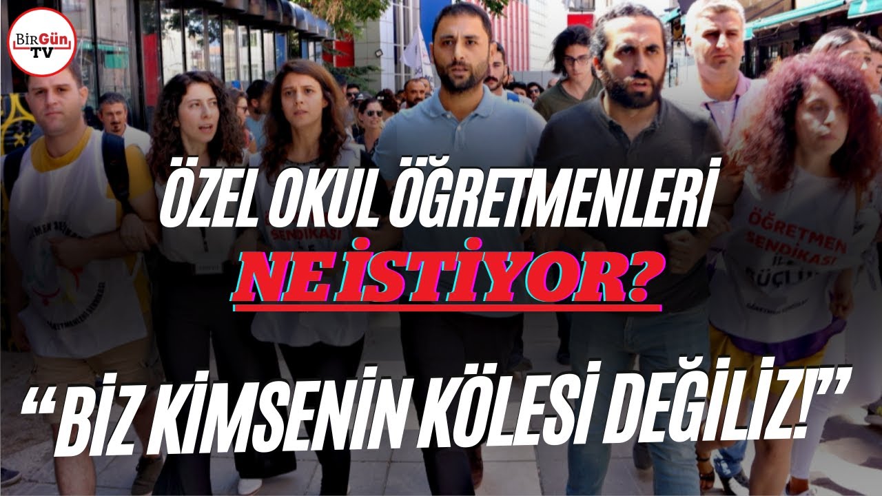 Özel sektör öğretmenleri MEB önünden BirGün TV'ye bağlanarak anlattı: Neden nöbete başladılar?