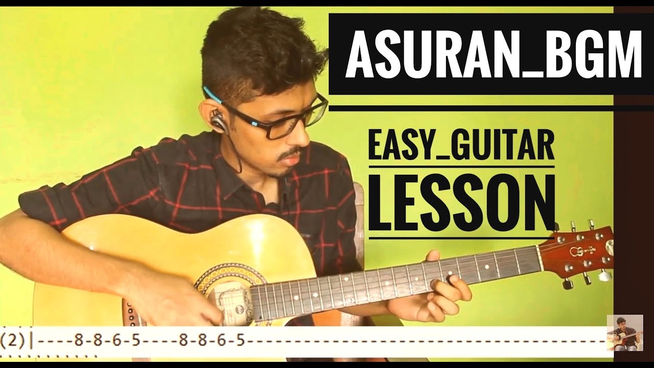 How to Play Asuran BGM | Blood Bath full song | Easy Guitar Lesson | step by step TABS