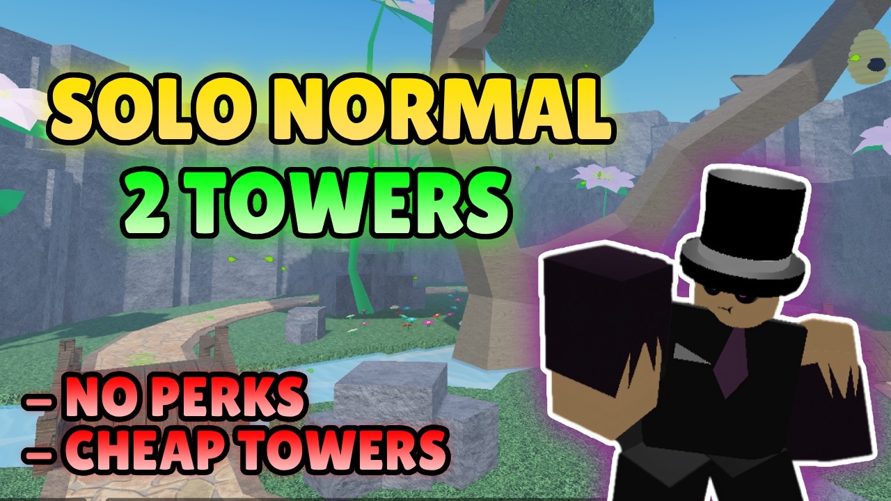 How To Solo Normal With 2 Towers | Regent Tower Defense