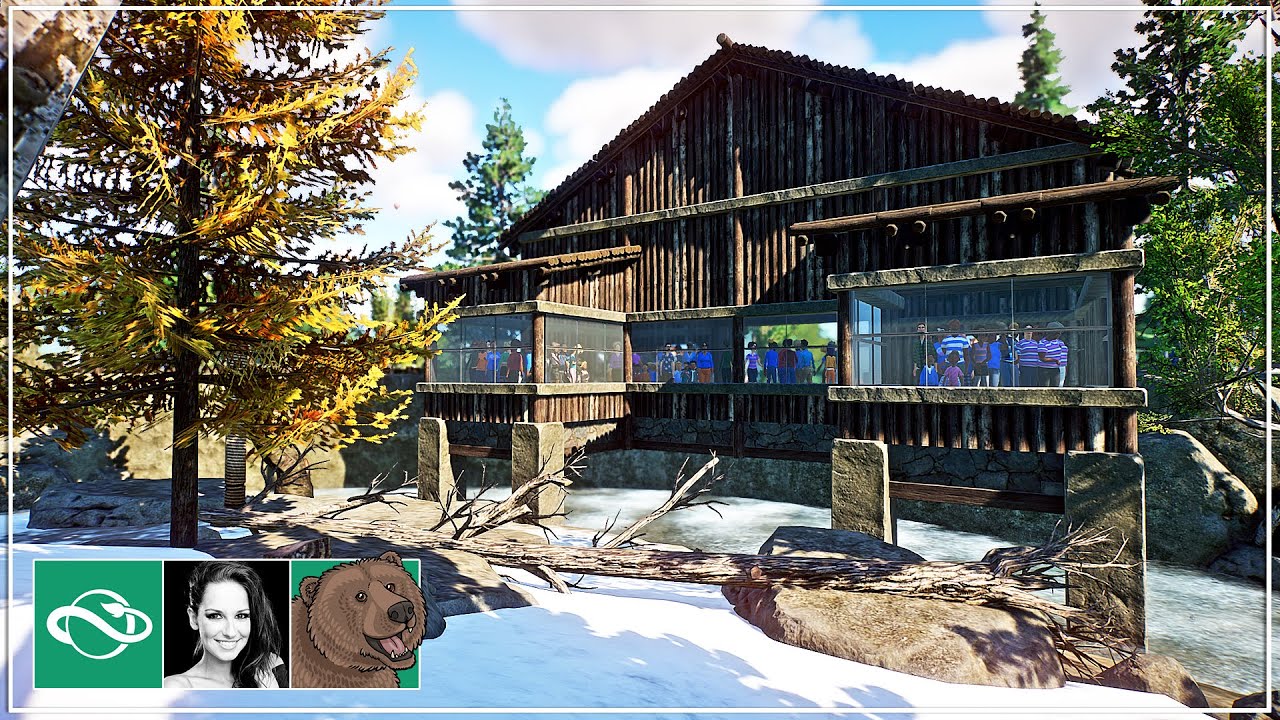 🐻 Log Cabin & Underground Viewing | Rebuild | Speed Build | Planet Zoo Franchise Mode | Ep. 11 |