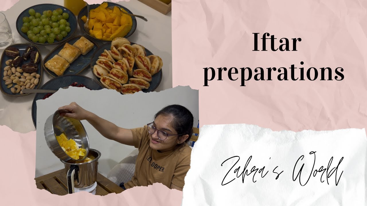 Iftar preparations at home🏡