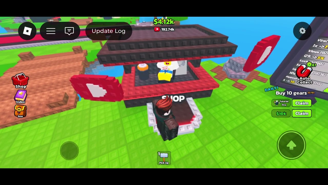Being a youtuber while being a youtuber in roblox but in roblox