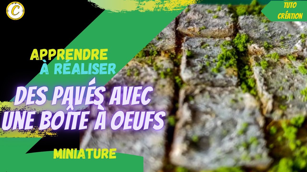 COMMENT FAIRE DES PAVES AVEC UNE BOÎTE A OEUFS TUTO