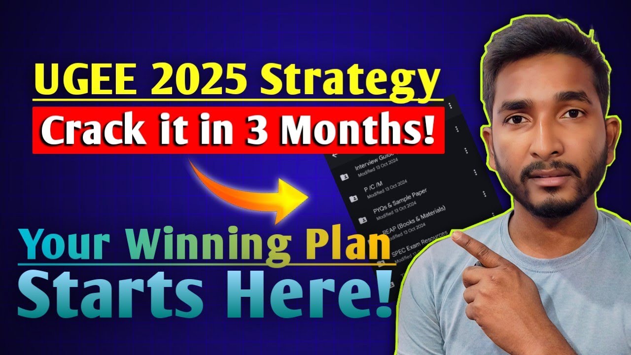 Crack IIITH UGEE 2025 in 3 Months ⋮ UGEE Strategy After JEE Main Session 1!