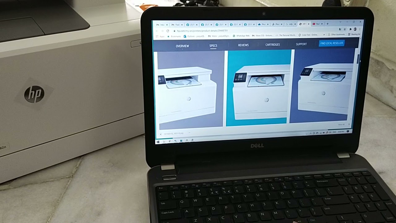 Open Box Color LaserJet Pro MFP M182n 打印机开箱