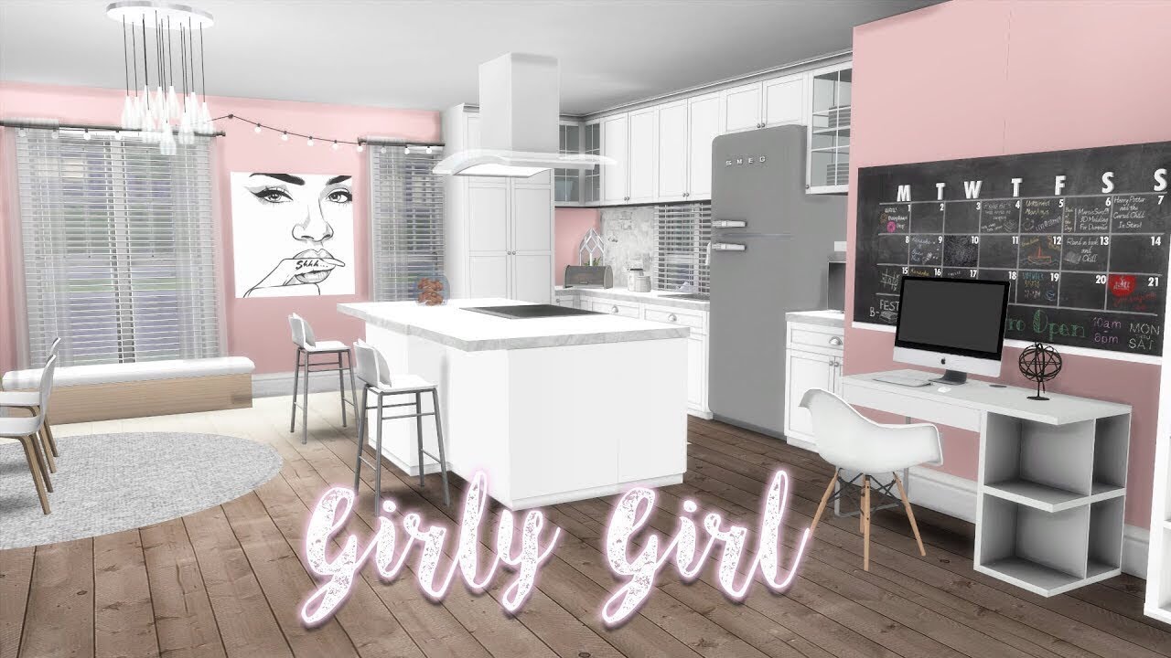 GIRLY GIRL TUMBLR HOUSE 💅 | THE SIMS 4 TEEN PREGNANCY HOUSE DECORATING