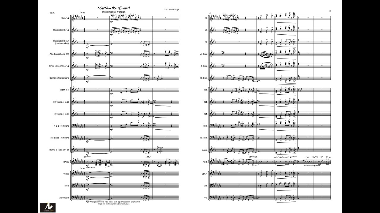 Lift Him Up (Exaltai) Ron Kenoly - Orchestral version