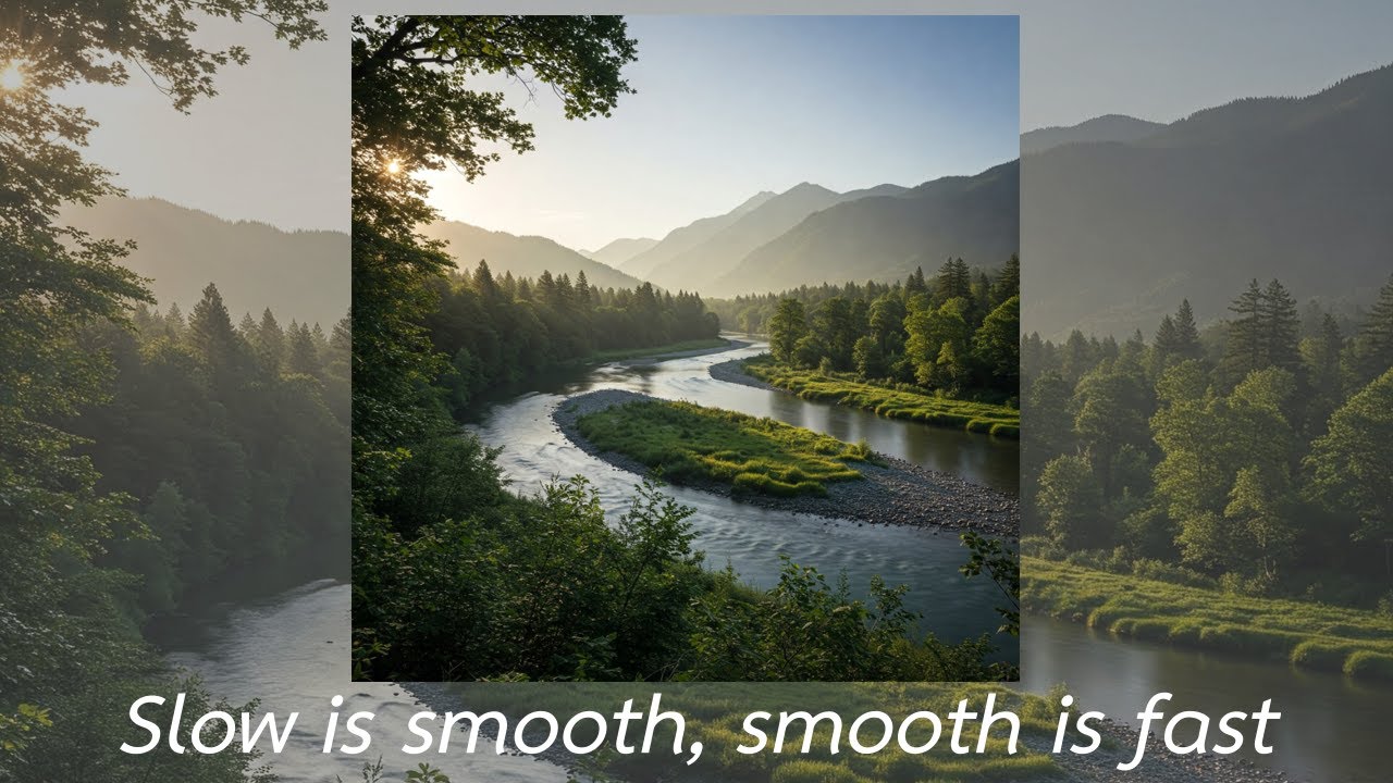 Slow is smooth, smooth is fast