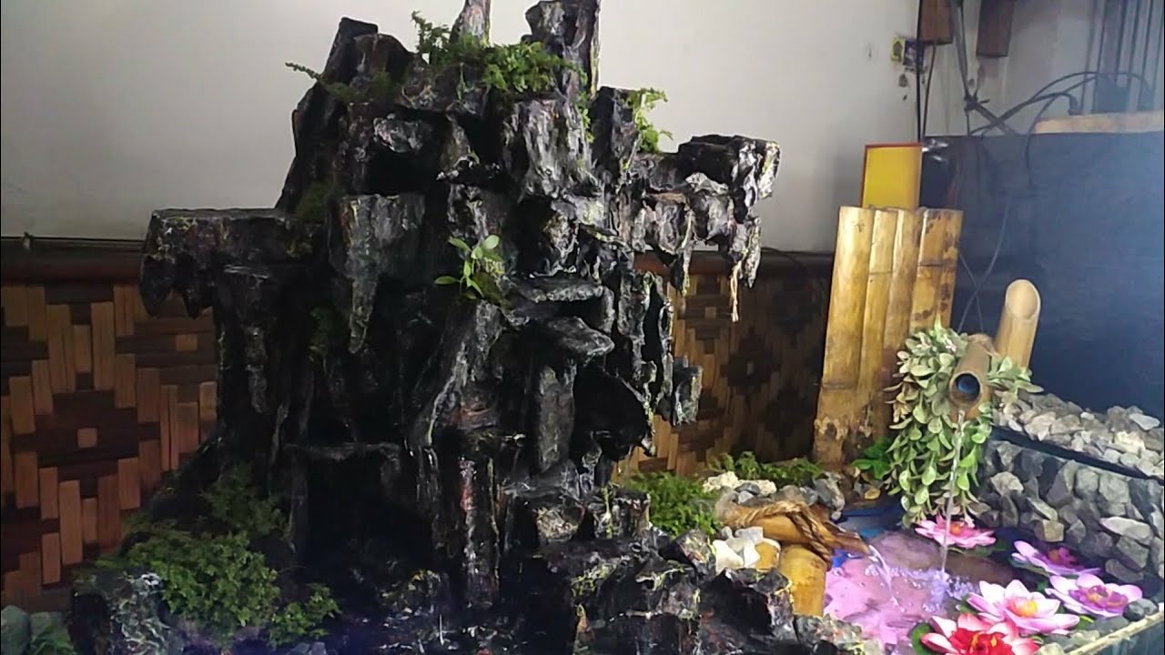 DIY /TUTORIAL Tebing air terjun dari sterefoam bekas, paludatorium supercantik dengan modal minim