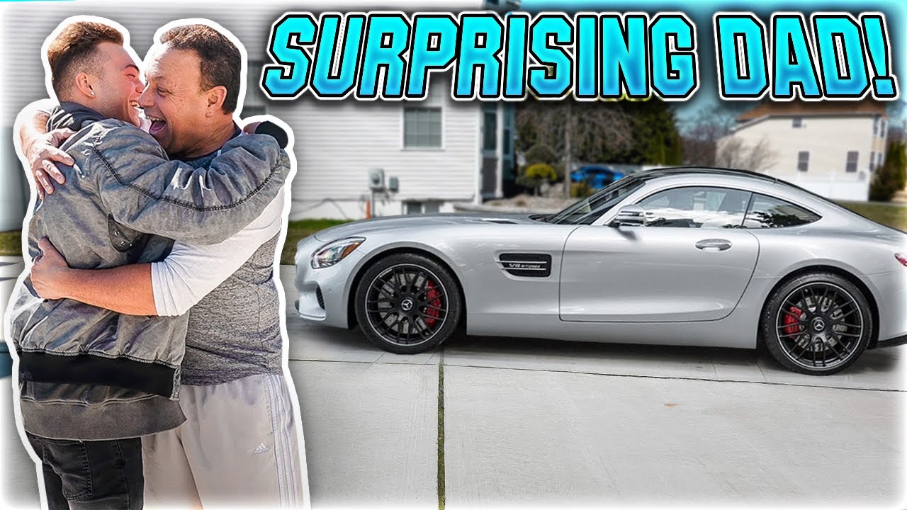 Surprising Dad With Mercedes AMG GTR For Birthday!