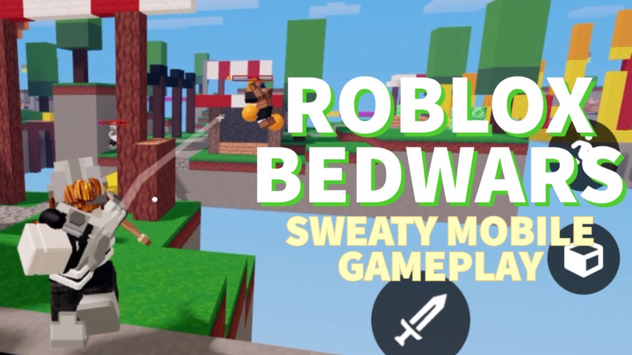 Sweaty Tryhard Mobile Gameplay | Roblox BedWars