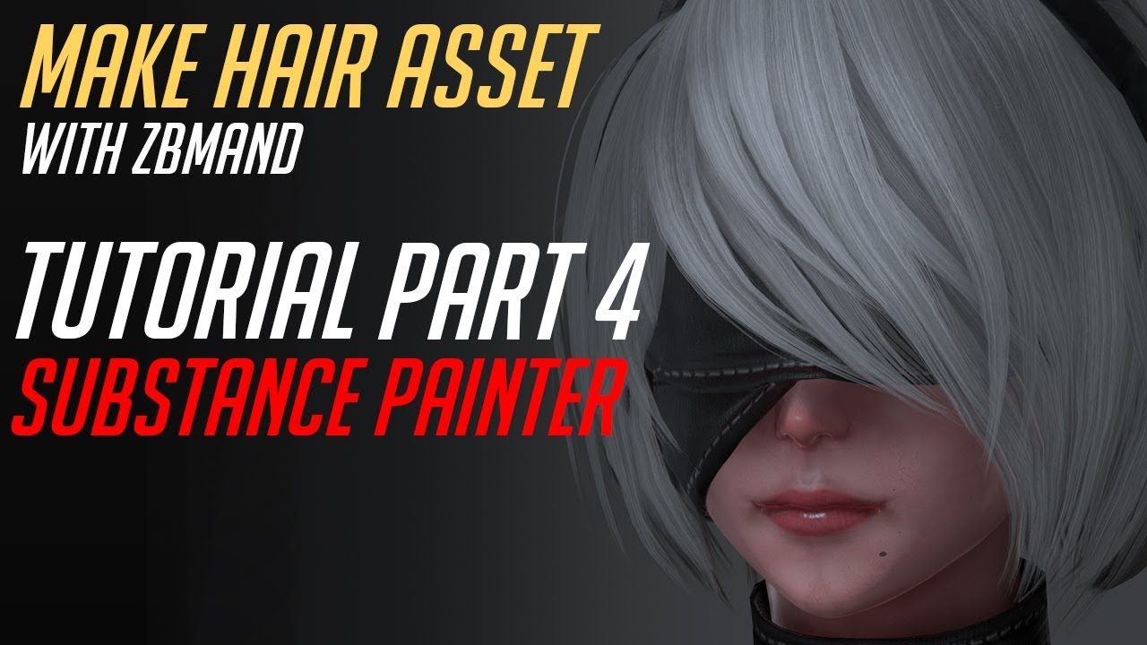 Zbmand Make Hair Asset Tutorial_Part4 - Substance Painter 섭페안에서 헤어텍스쳐_텍스쳐배포해드립니다. 링크는 이 영상의 자세히 펼쳐보기