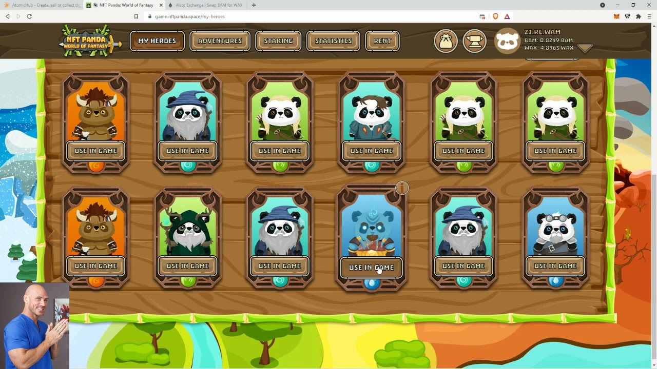 NFT Panda - Apparently Their Game Just Launched