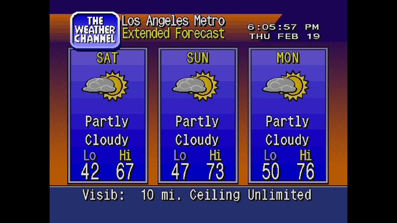 WeatherSTAR 4000 - Los Angeles, CA - 2/19/2026