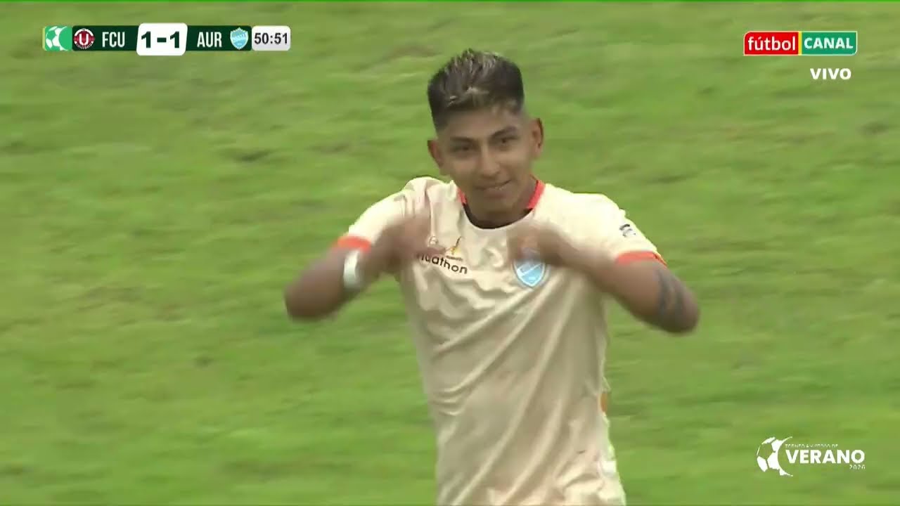 Gol de Alan Terrazas, FC Universitario 1 - 1 Aurora