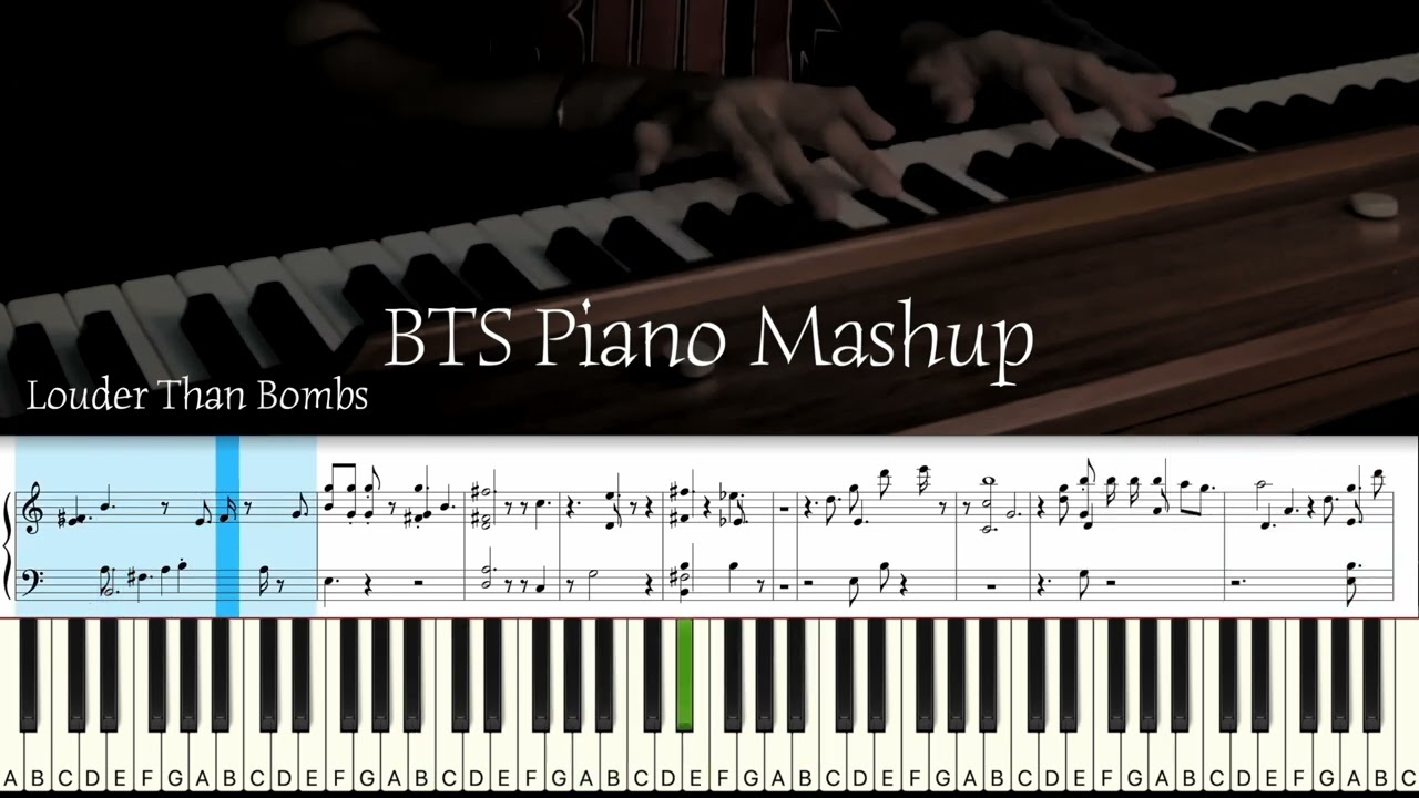BTS Piano Mash up | Tutorial | by James Wong
