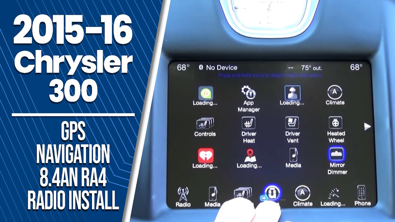 2015-2016 Chrysler 300 - Factory GPS Navigation Radio Upgrade - Easy Plug & Play Install!