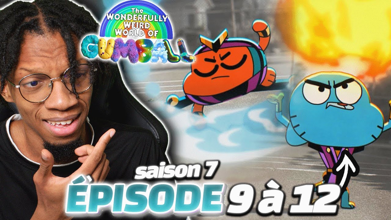 😂TOUJOURS AUSSI DROLE😂LE MONDE MERVEILLEUSEMENT BIZARRE DE GUMBALL SAISON 7 EP 9 à 12 REACTION FR !