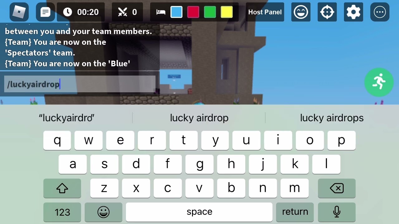 How to spawn lucky airdrop in roblox bedwars 🤯
