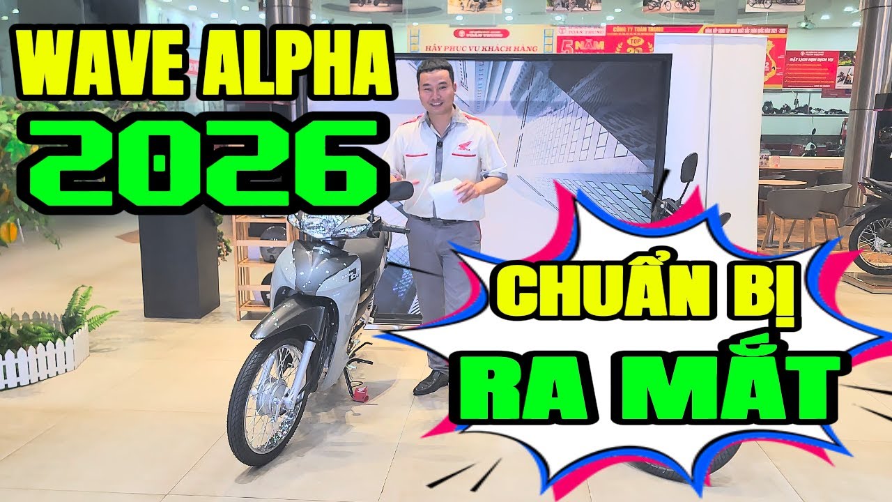 Xe honda sắp ra mắt - Wave Alpha 2026 chuẩn bị ra mắt phi&ecirc;n bản mới. Sau 10 năm c&oacute; đổi mẫu kh&ocirc;ng ?