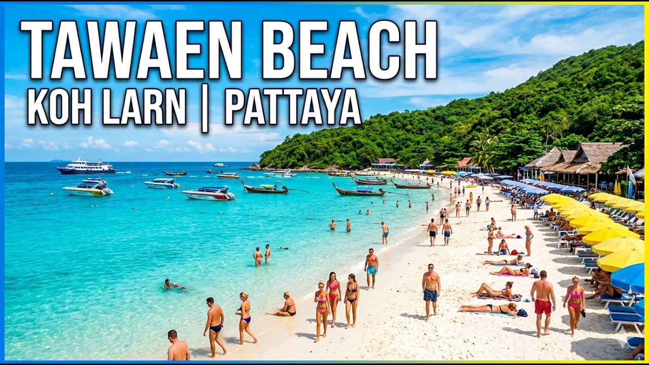 Pattaga Koh Larn island Tawaen Beach a Tourists favorite destination in Pattaya
