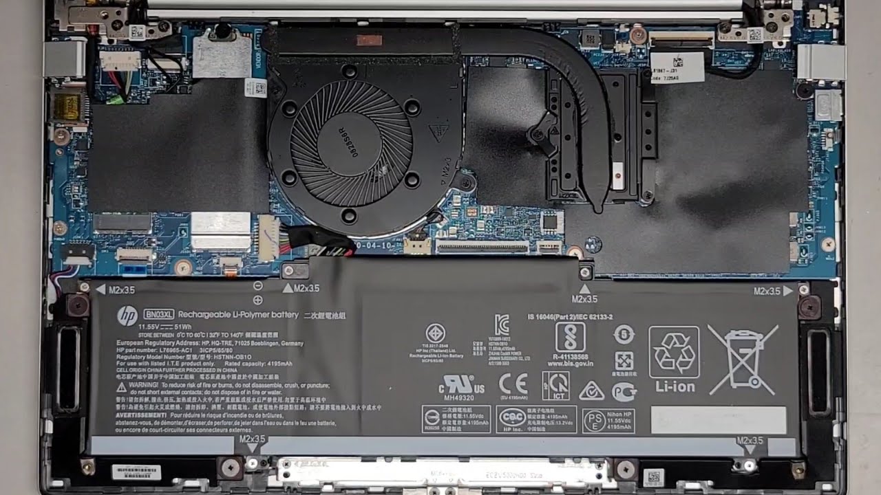 HP ENVY Laptop 13-ba0003tu Disassembly *No RAM* SSD Hard Drive Upgrade Battery Replacement Repair