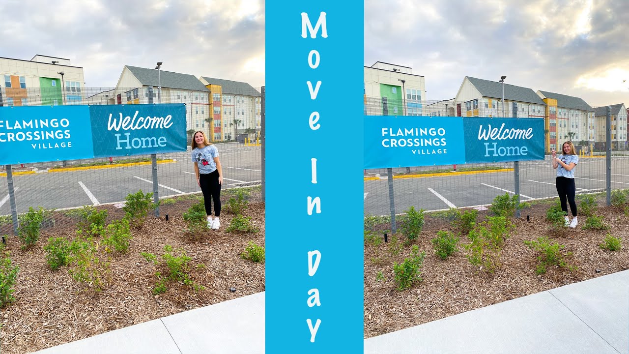 Disney College Program Move in Day 2022|Flamingo Crossings Village 4x2