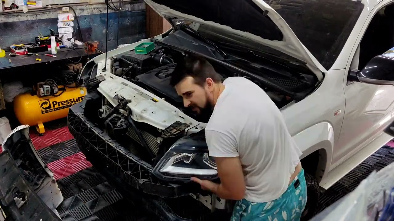farol da Amarok v6 presta? fizemos a troca do conjunto de iluminação ✅