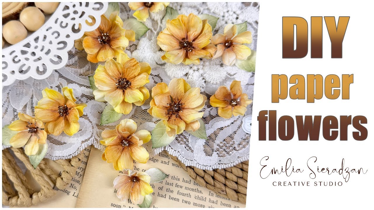 How to make paper flowers and flower centers / Giveaway Closed