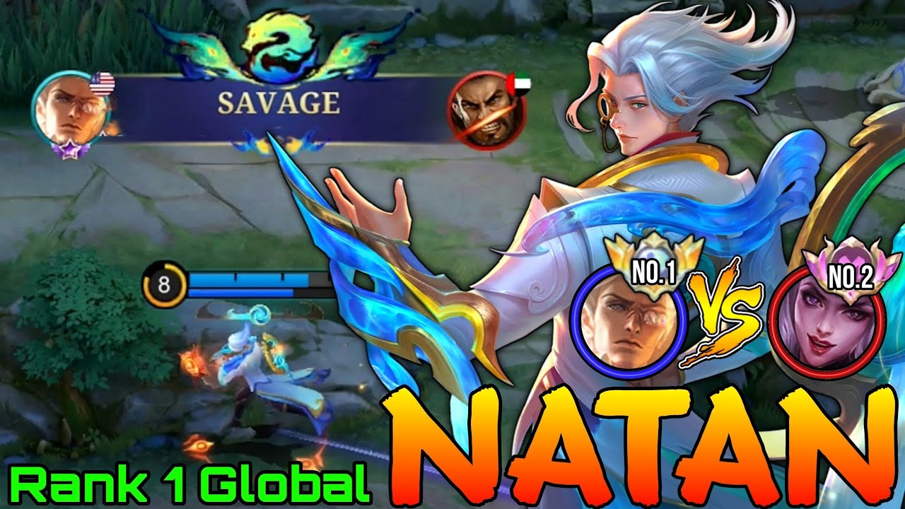 SAVAGE! Natan VS Supreme Alice - Top 1 Global Natan Gameplay - Mobile Legends
