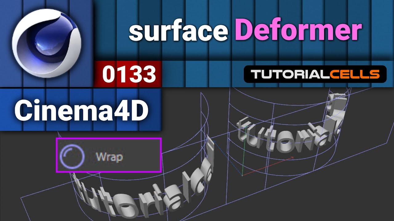 0133. wrap deformer in cinema 4d
