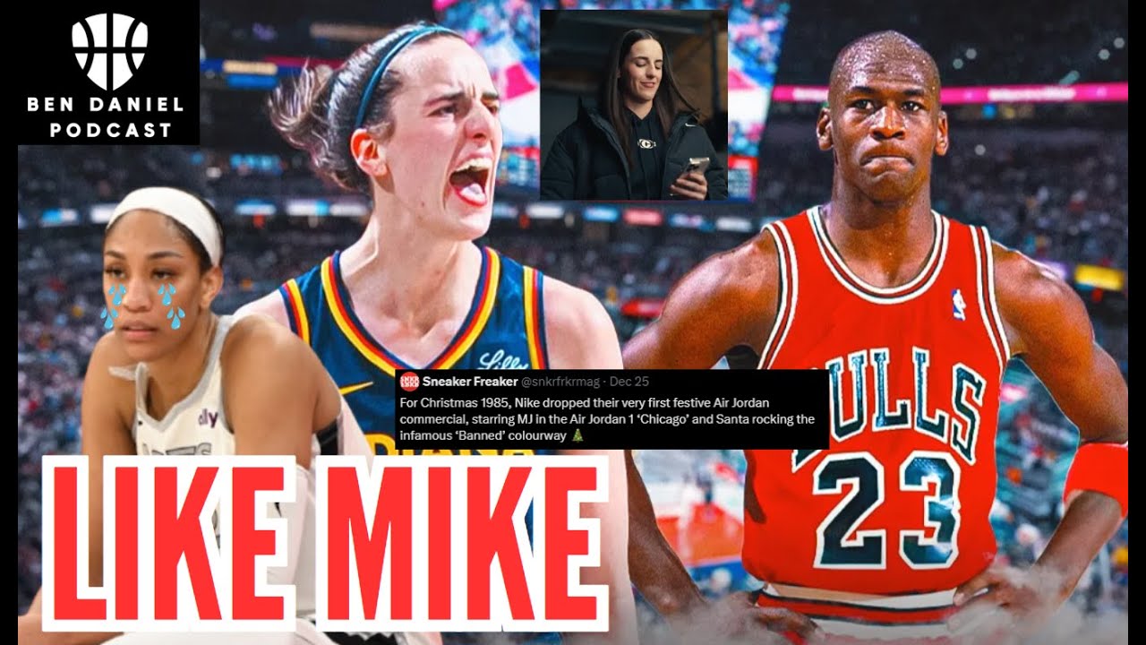 Caitlin Clark NIKE COMMERCIAL FOLLOWS MICHAEL JORDAN 40 YEARS LATER As A'ja Wilson Ad IS FAR WORSE