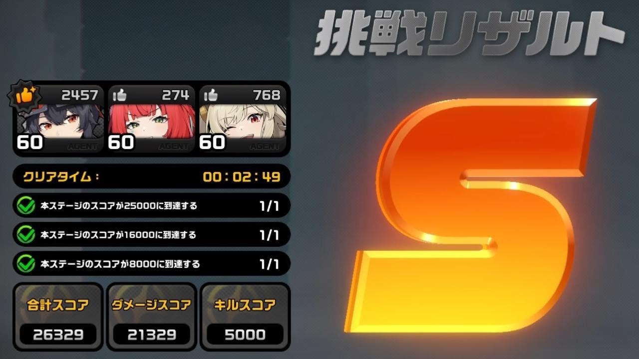 ゼンゼロ　強化されたグレース＆バーニスで激変5をSクリア！