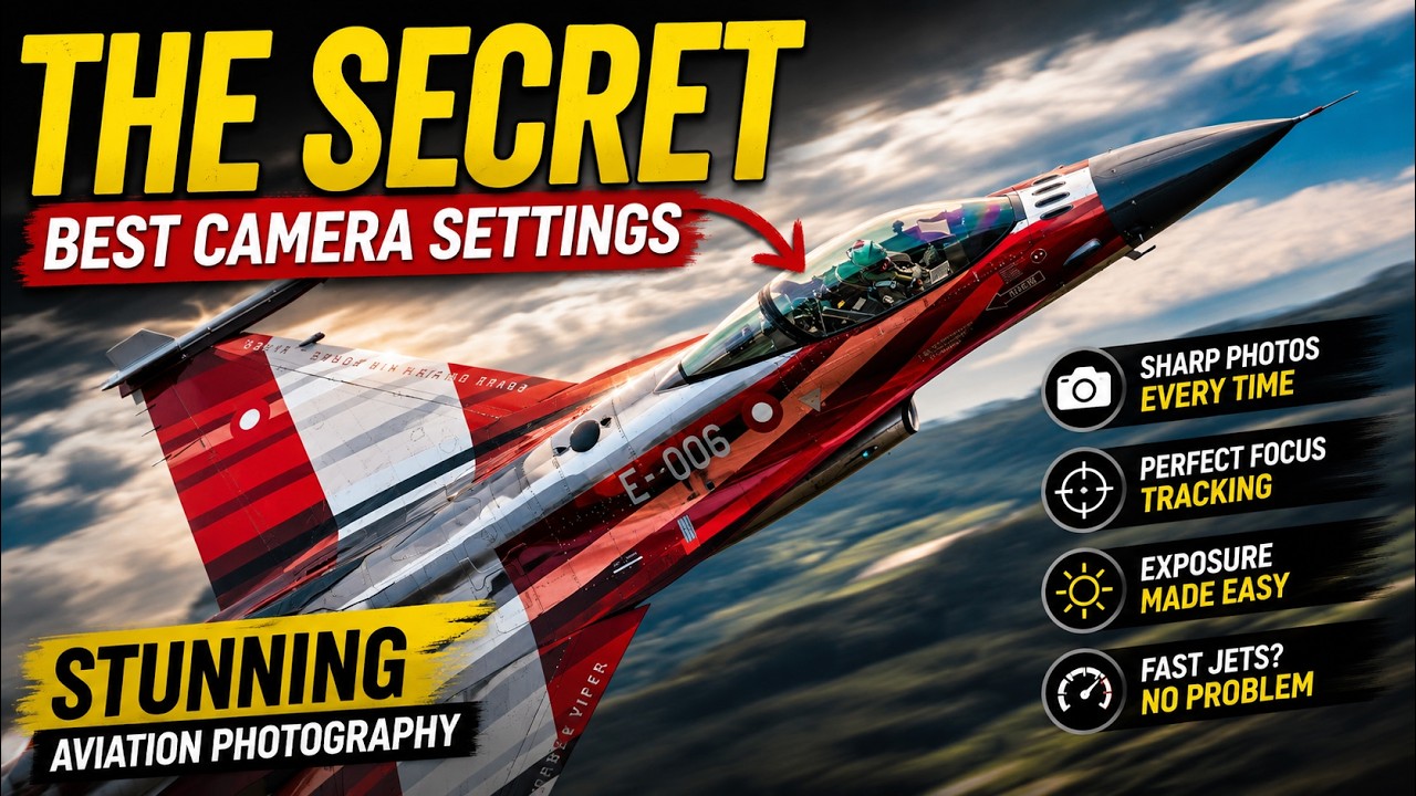 CAMERA SETTINGS FOR STUNNING AVIATION PHOTOGRAPHY !