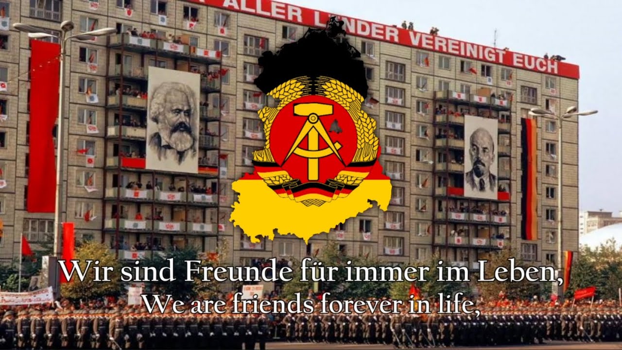 Wir sind Freunde f&uuml;r immer (We are friends forever) - German communist song - Lyrics