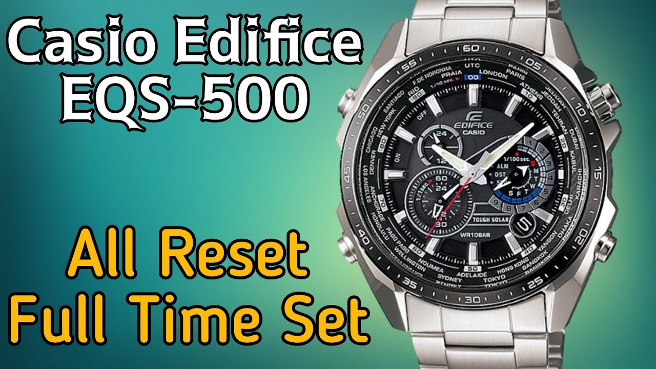 How To Time Setting CASIO EDIFICE EQS-500 | SolimBD