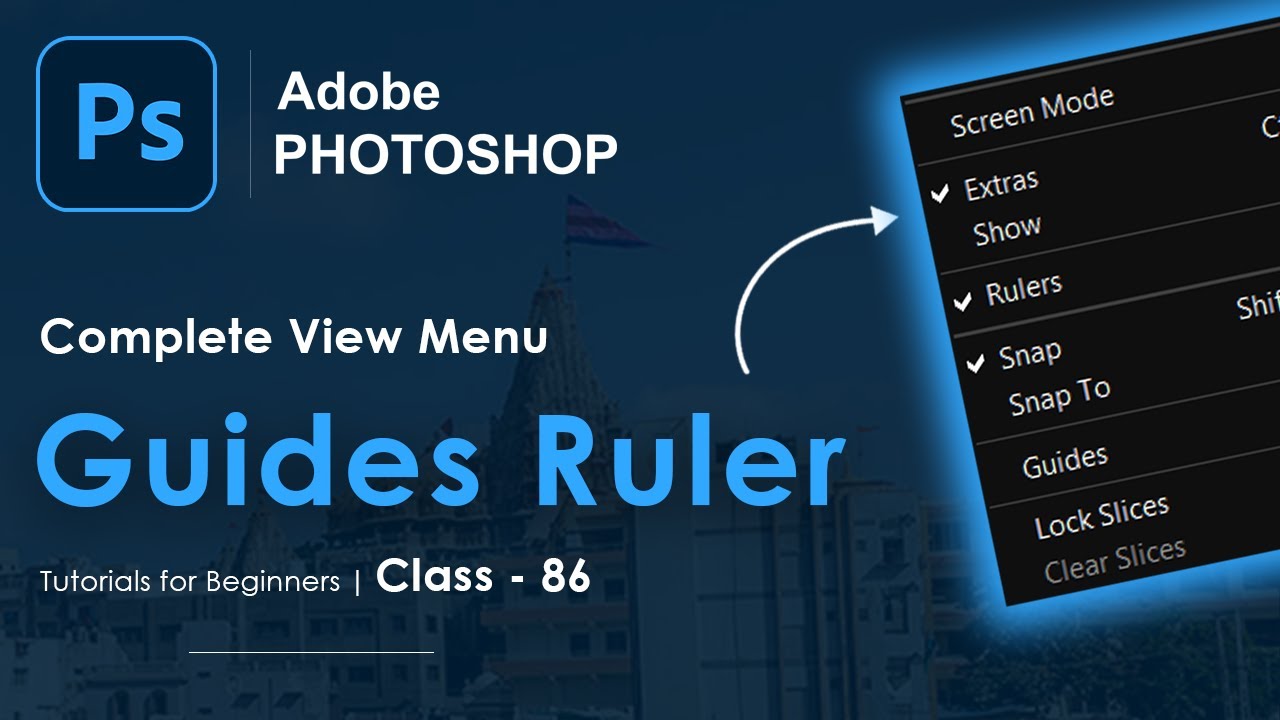 Guides & Ruler in Photoshop | Photoshop Tutorials in Hindi | Class - 86