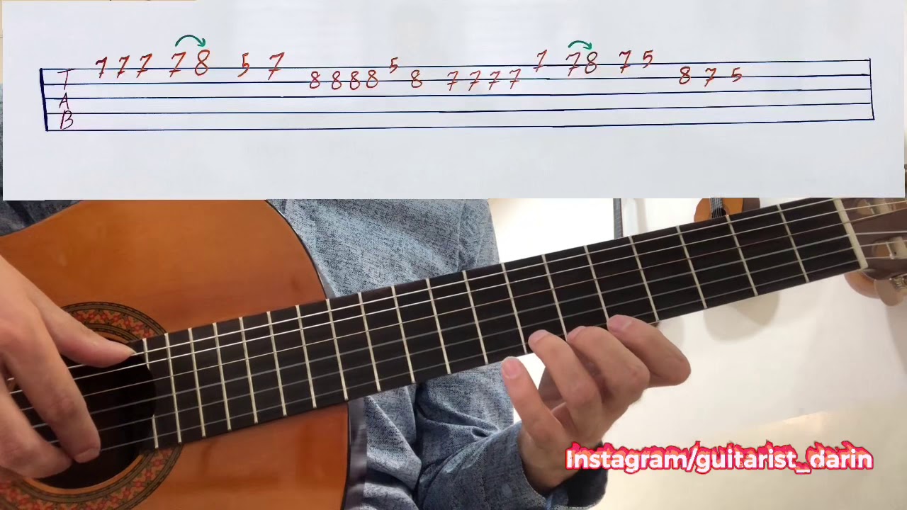 تابی گۆرانی خۆزگە ھۆمەر دزەی kurdish guitar tab xwaya abe esta
