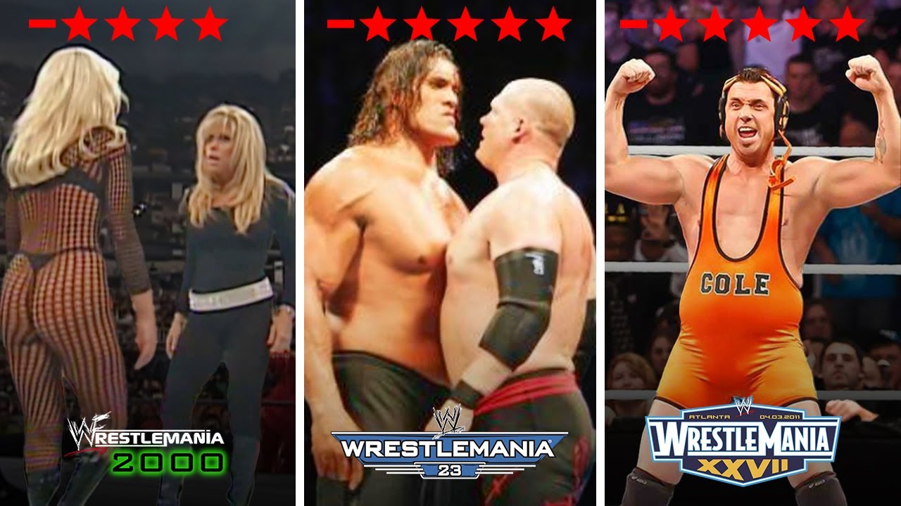 Worst Match Of Every WWE WrestleMania (1-39)