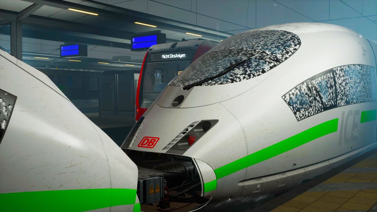 BIG HEAVY SNOWSTORM BLIZZARD HIGH SPEED RIDE SPECIAL GERMAN ICE 3  | TrainSimWorld2 ☆ Big Danger!