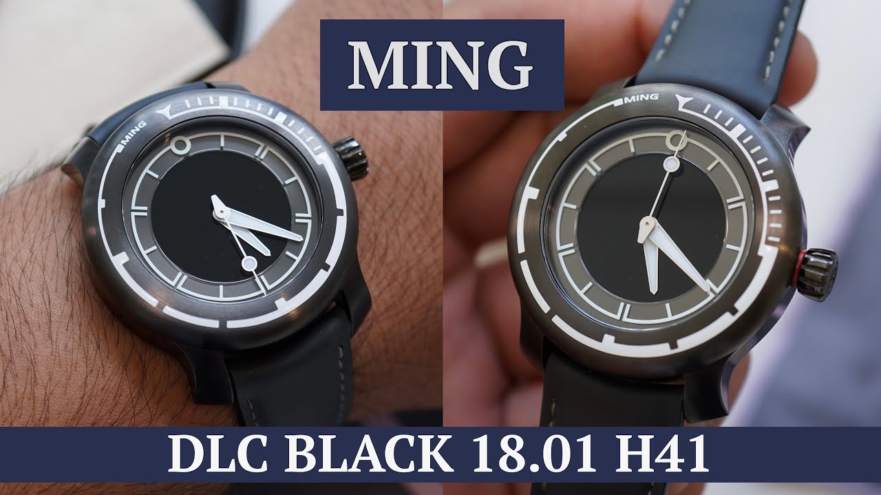 MING 18.01 H41 DLC - A stealthy dive watch with the brand's unique design language