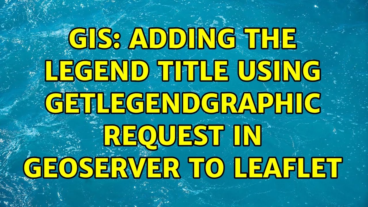 GIS: Adding the Legend title using GetLegendGraphic request in GeoServer to Leaflet