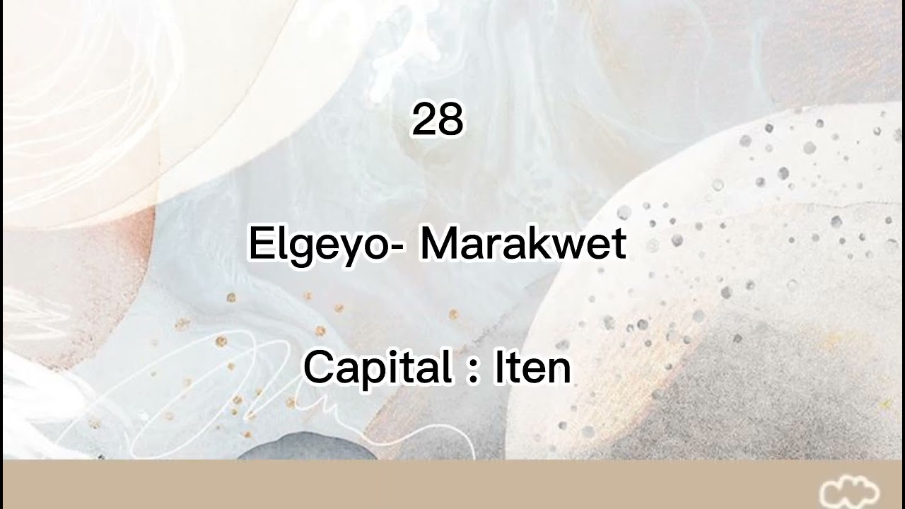 ALL THE KENYA 47 COUNTIES AND THEIR CAPITALS                    #kenyan #counties #kenyanhistory